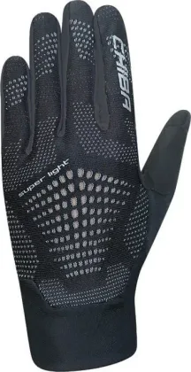 Chiba Cyklistické rukavice Superlight BLACK S, Čierna