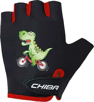 Chiba Detské cyklistické rukavice COOL Kids Dinosaurie S