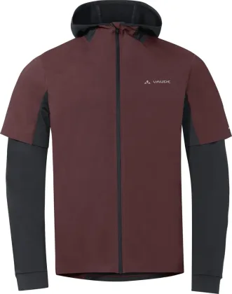 Vaude cyklistický dres All Year Moab FZ Hoody, pánsky, dark oak
