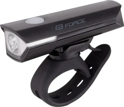 FORCE svetlo predné FLUX 200LM USB, čierne