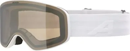 ALPINA Lyžiarske okuliare detské FERNIE Q-LITE white matt/mirror gold