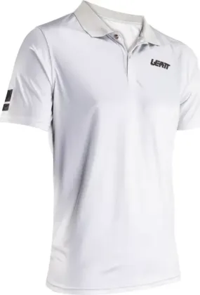 Leatt polo triko Team Short, pánske, steel