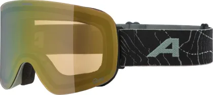 ALPINA Lyžiarske okuliare PENKEN willow-green matt Q-LITE gold