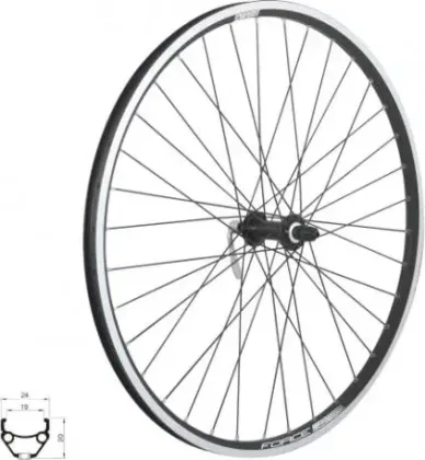 FORCE koleso predné CLASSIC 26" "V" HBTX800 559x19, 36 dierové