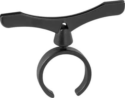 FORCE držiak cenovky plastový pre 31,8 mm, 80 mm, čierny