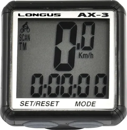 Cyklopočítač AX-3 13f čierny