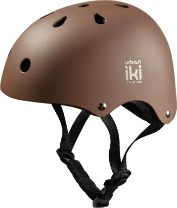 Urban Iki Detská cyklistická prilba Maxi Hnedá, Čierna/Sivá/Hnedá/Béžová