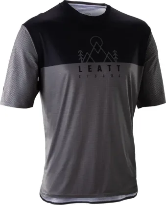 LEATT dres krátky rukáv MTB Trail 3.0, Ghost Black