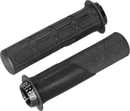 Madlá TRAIL LOCK ON s obrubou čierne 132x32mm