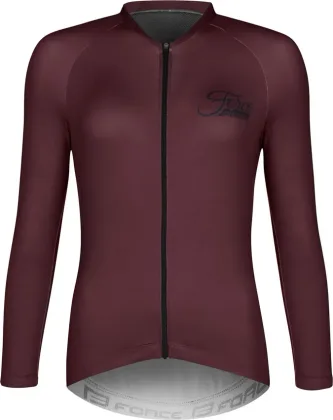 Force dres CHARM UNI dlhý rukáv, bordová