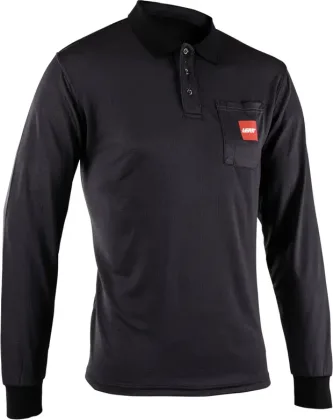 LEATT Polo tričko Team dlhý rukáv, Black