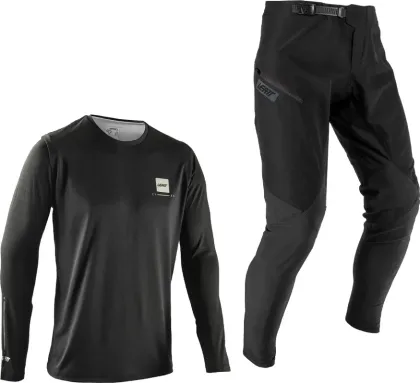 LEATT Ride Kit MTB Gravity 1.0 Junior, Ghost Black