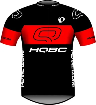 Dres QPI TEAM krátky rukáv čierna/červená /Vel:M