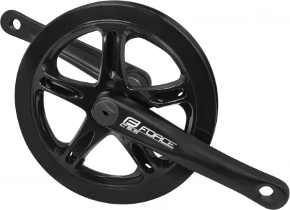 FORCE kľuky C5.5 Al 48Z 170 mm s krytom, čierne