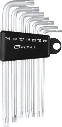 FORCE sada 7 torx kľúčov PROFI T10-40, v držiaku