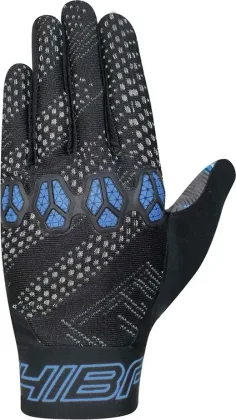 Chiba Detské cyklistické rukavice Trinity Youth BLACK-BLUE XS, Čierna/Modrá