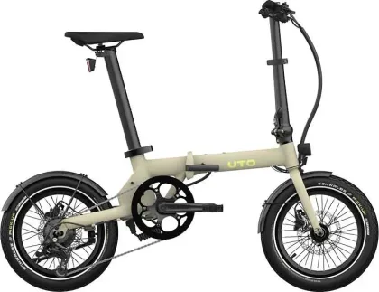 UTO Skladací elektrobicykel OG16 2025 Desert Sand, Čierna/Zelená/Modrá/Béžová