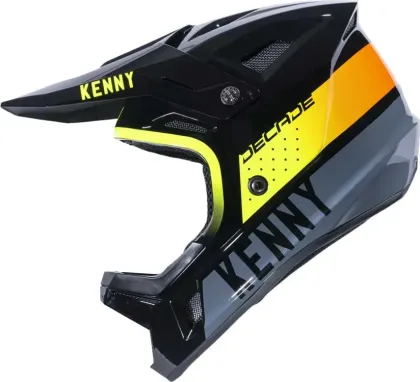KENNY Cyklistická prilba DECADE Smash neon yellow orange S, Čierna/Oranžová