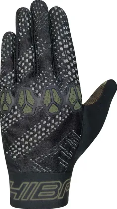 Chiba Detské cyklistické rukavice Trinity Youth BLACK-GREEN XS, Čierna/Zelená