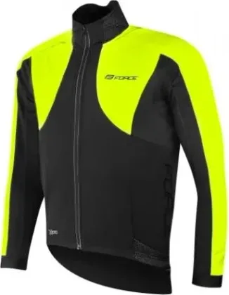 FORCE bunda X100, zimná, čierna-fluo