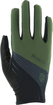 Rockl rukavice cyklistické Moldau, unisex, tmavo zelená (chive green)
