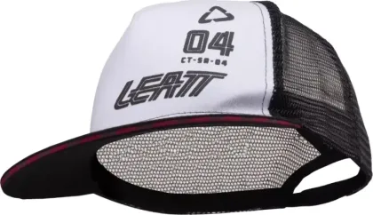 Leatt šiltovka Cap Trucker, unisex, black/white