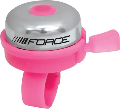 FORCE zvonček KLASIK Fe / plast 22,2mm, ružový