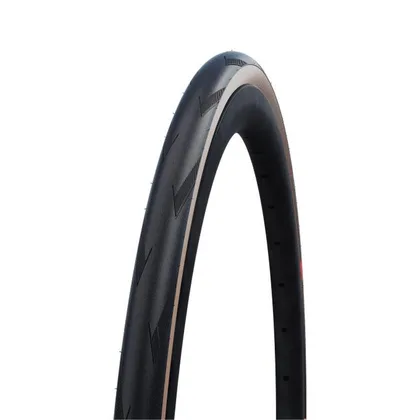 Plášť PRO ONE 700x25C (25-622) 127EPI 275g TLE Evo V-Guard Super Race Addix Race hnedý bok skladací