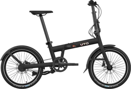 UTO Skladací bicykel PRO20 NE 2025, Čierna/Sivá