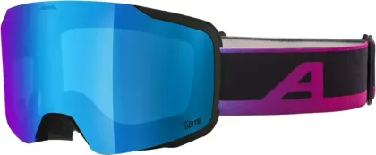 ALPINA Lyžiarske okuliare TAOS Q-LITE black-oil matt/mirror blue