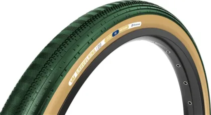 PANARACER plášť Gravelking SS - 700, kevlar, British Racing Green, Brown sidewall