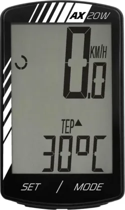 Cyklopočítač AX-20W 20f čierny