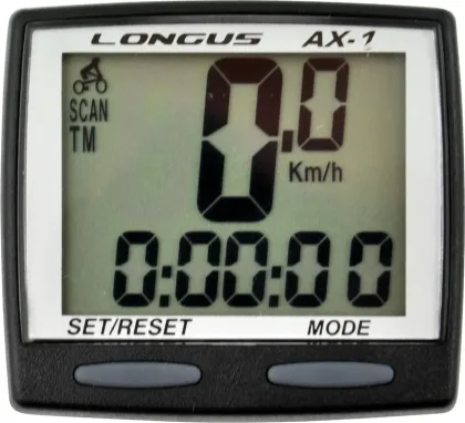 Cyklopočítač AX-1 8f čierny