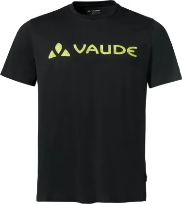 Vaude bavlnené tričko Logo, pánske, black/yellow