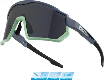 FORCE okuliare DRIFT stormy blue-mint, čierne kontrastné sklá