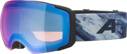 Alpina lyžiarske okuliare FALERA MAG black-blue matt Q-LITE blue
