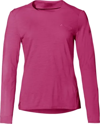 Vaude vlnené tričko Yaras LS WOOL, dámske, liči