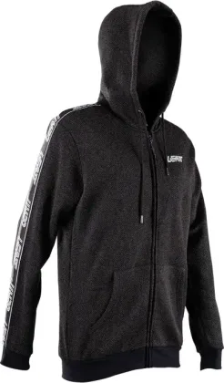 LEATT mikina na zips Tech, Black
