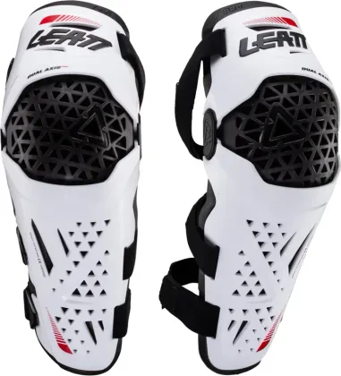 Leatt chrániče kolien Guard Dual Axis Pro, White