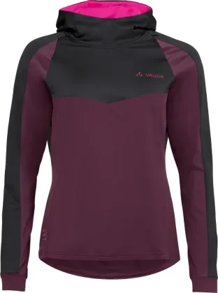 Vaude cyklistický dres Qimsa LS Shirt II, dámsky, cassis