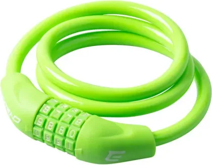 Extend zámok na bicykel NUMERIC 4, 10*1000mm, lime green