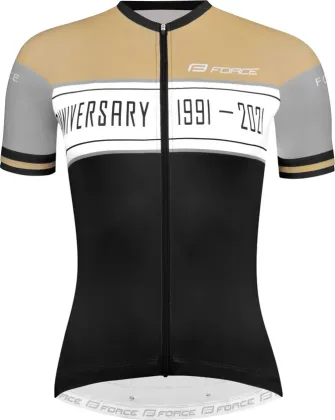 Force dres F ANNIVERSARY UNI kr. rukáv, čierno-zlatý