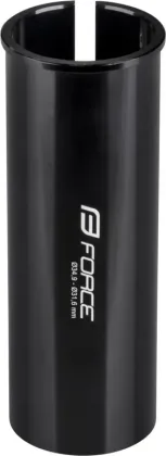FORCE redukcia sedlovky 34,9-31,6mm, hliníková, čierna