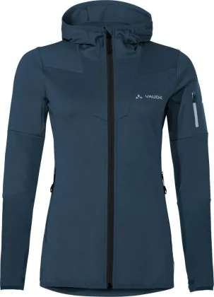 Vaude turistická mikina s kapucňou Monviso Fleece, dámska, dark sea uni