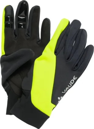 Vaude zateplené cyklistické rukavice Kuro Warm, žlto čierna