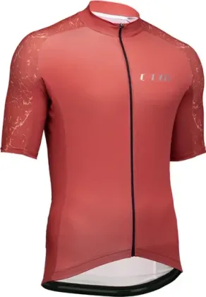Dres CTM ROAK, na zips, tehlová červená, XL