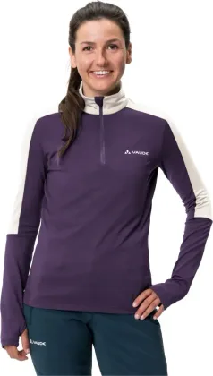 Vaude fleecový pulóver Livigno Halfzip II, dámsky, fialová