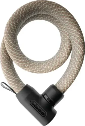 ABUS Zámok na bicykel Yarnit 4004K/110, Čierna/Sivá/Modrá/Fialová