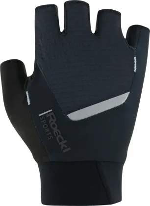 Rukavice Roeckl Diamante 2, dámske, čieno-šedé (black shadow)