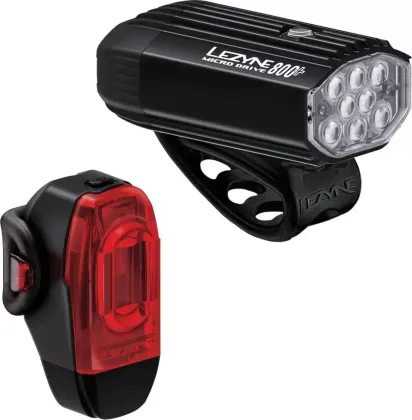 Lezyne set svetiel MICRO DRIVE 800+ / KTV DRIVE PRO+